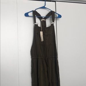 Olive green overalls. New with tags